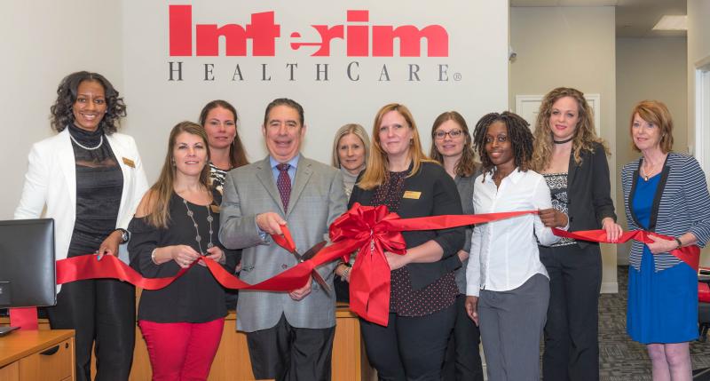 Shown are in back (l-r) Nytia Sadler, April Roughton, Janice Henderson, Brittany Amendt and Kristen Cisar. In front are Colleen Arrowsmith, chief clinical officer; Nick Mannino, owner; Tiffani Taylor, director of business development; Terrelishe Sanders; and Betsy Reamer, Lewes Chamber of Commerce. SUBMITTED PHOTO